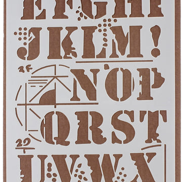 Stamperia Intl Stamperia Stencil 4.72"X9.84" - Alphabet