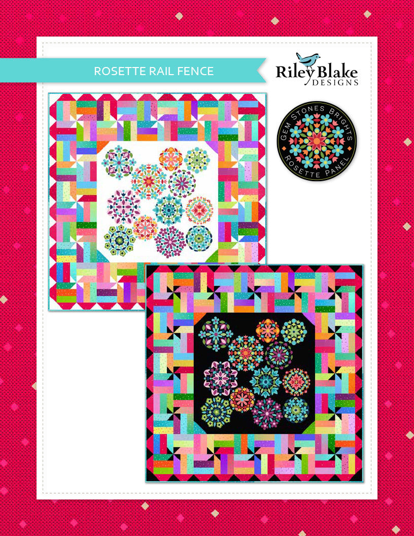 Riley Blake Rosette Rail Fence - Downloadable PDF
