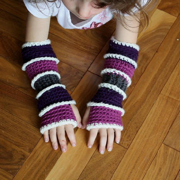 Striped arm warmer pattern