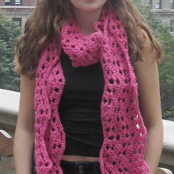Wide Ripple Scarf