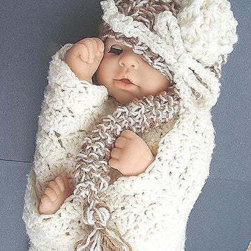 114, KNITTED PIXIE HAT, all sizes newborn to adult