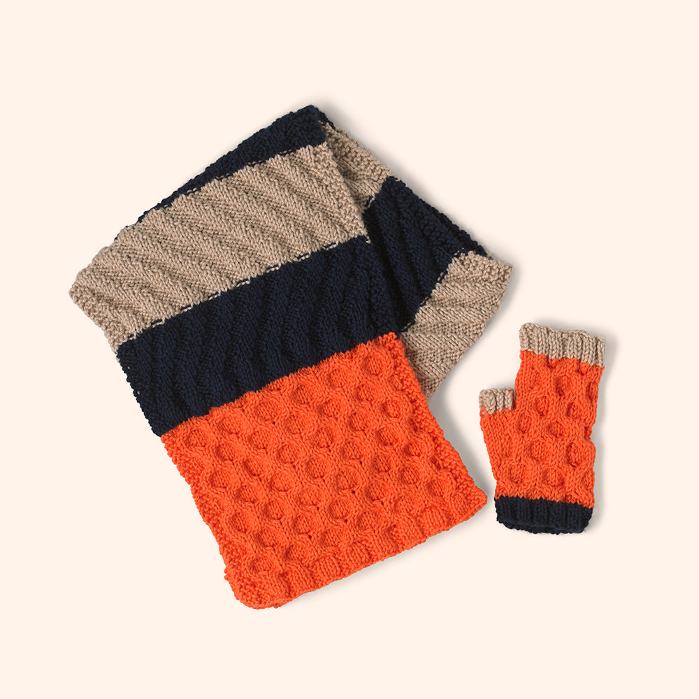 Parade Accessory Set in Main Street Yarns Shiny & Soft - Downloadable PDF