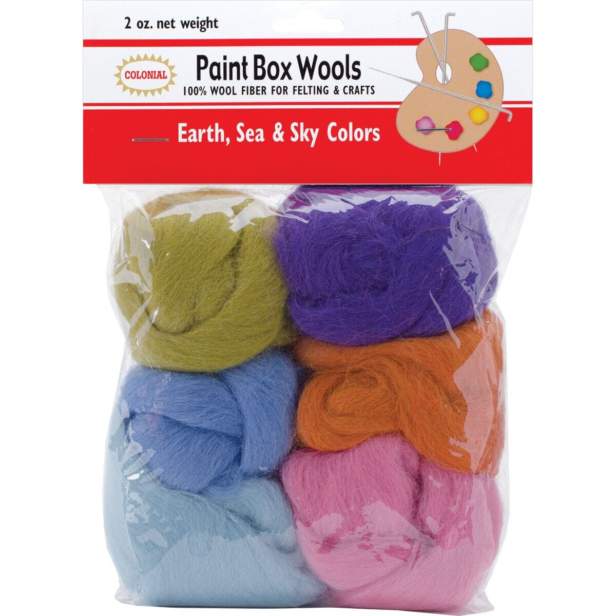 Colonial Needle Needle Felting Wool - Earth, Sea, Sky
