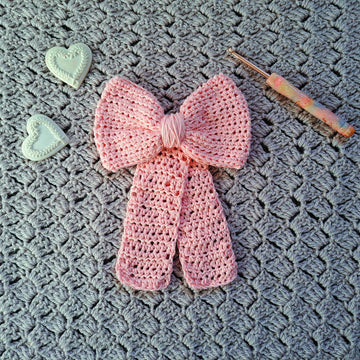 Crochet Hair Bow Slide Pattern