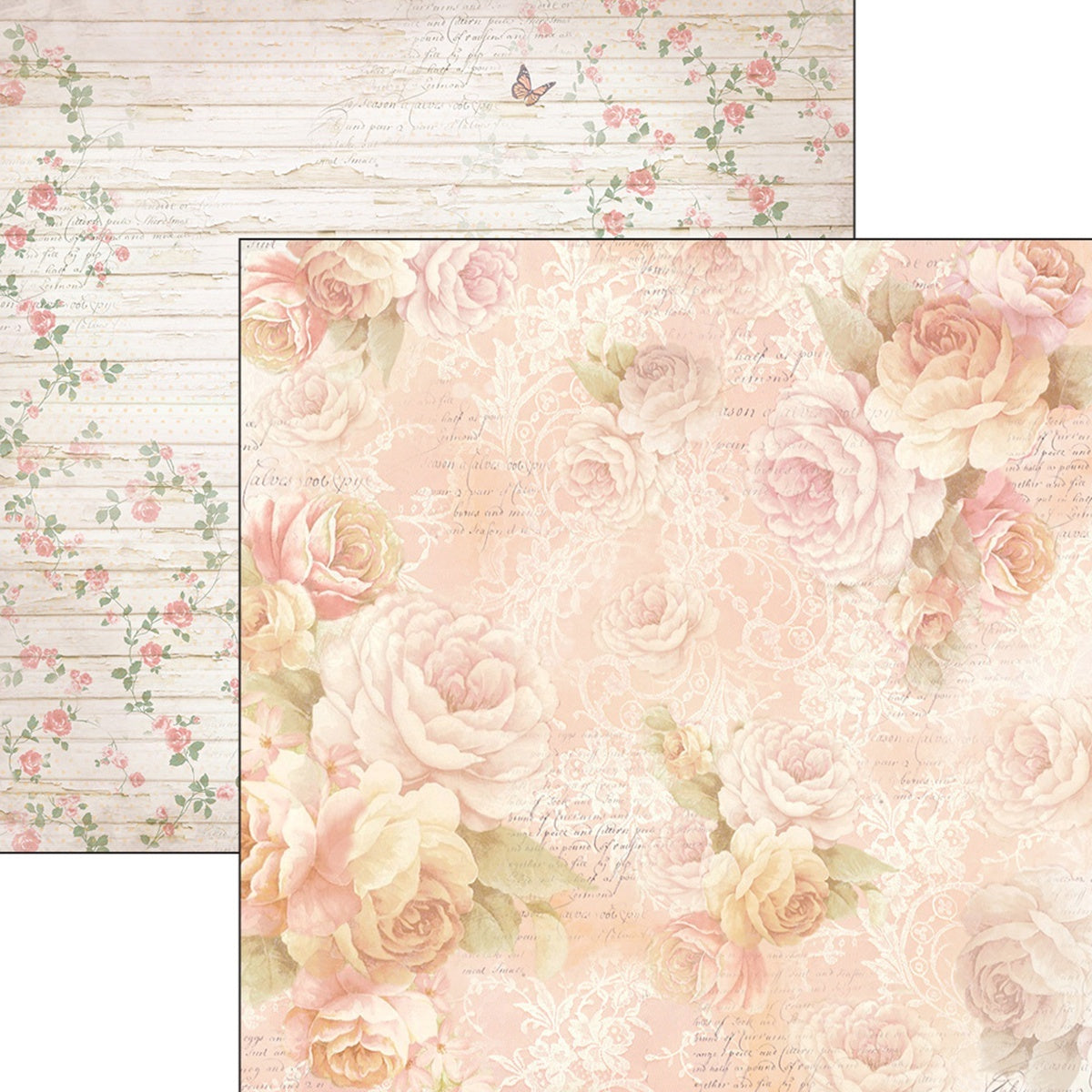 Ciao Bella Double-Sided Cardstock 90lb 12"X11.6" 10/Pkg - Endless Love, Romantic Time