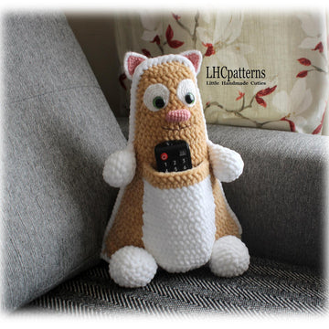 Cat Remote Control Holder / Door Stopper Crochet Pattern