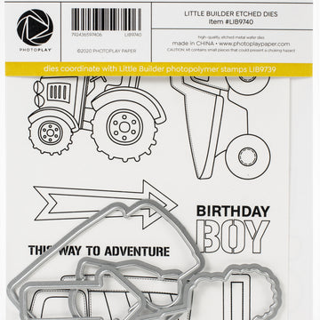 Photoplay Paper PhotoPlay Etched Die - Little Builder