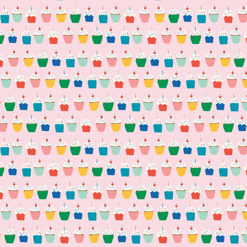 American Crafts Patterned Single-Sided Cardstock 12"X12" 25/Pkg - Hey Cupcake