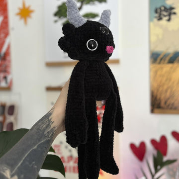 Little Evil with Big Eyes | Crochet Pattern | Unusual abstract toy with three eyes