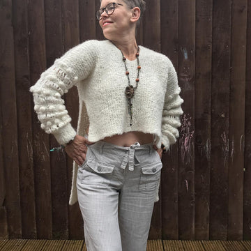 Dressed In White Tunic-Sweater