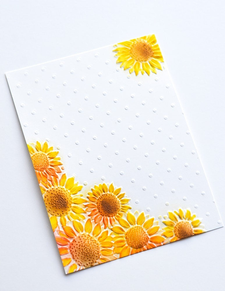 Memory Box 3D Embossing Folder 4.5"X5.75" - Floral Corner
