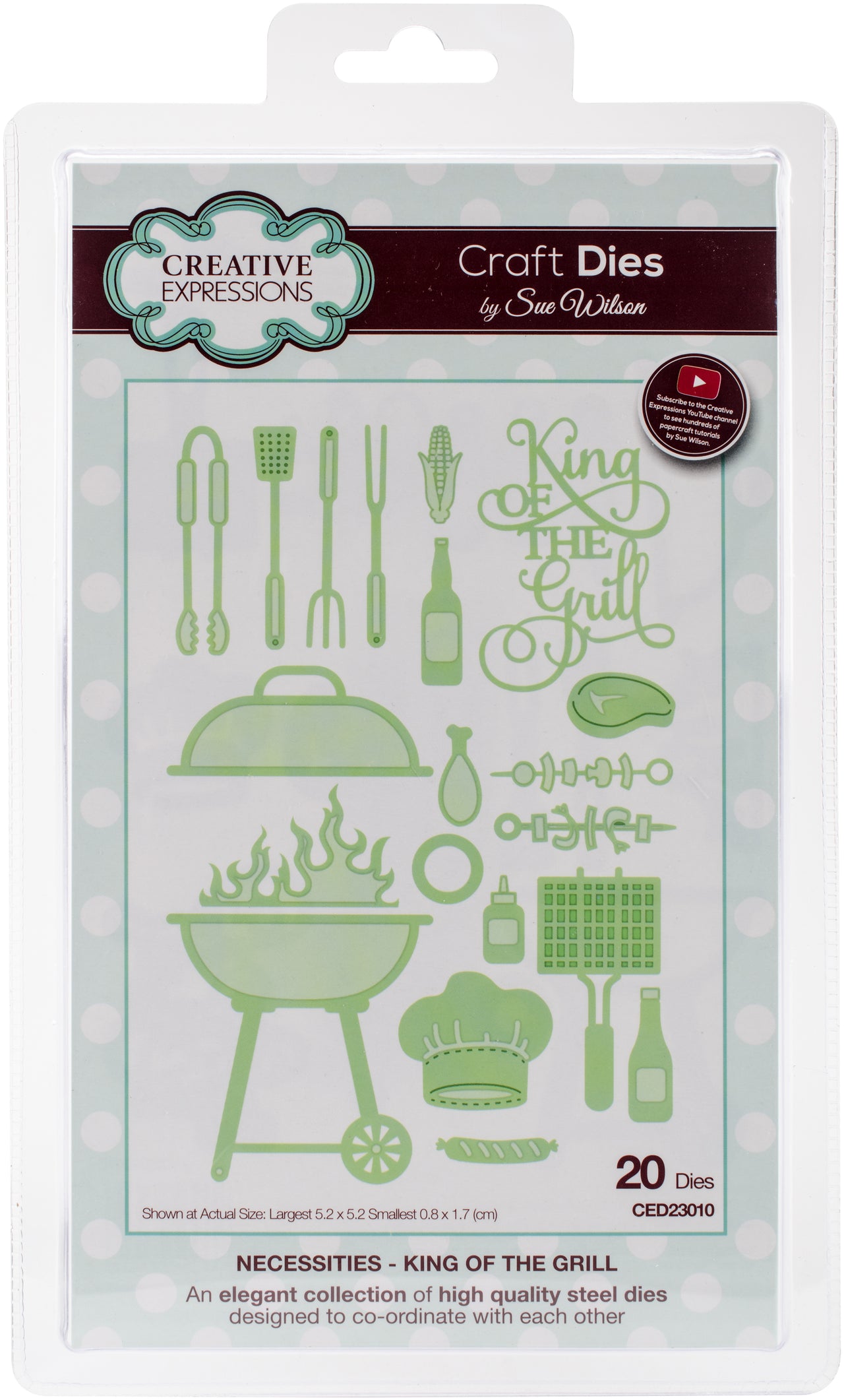 Creative Expressions Craft Dies By Sue Wilson - Necessities-King Of The Grill .31" To 2"