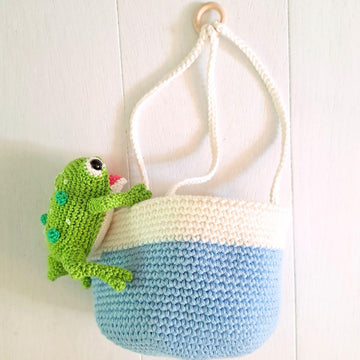 Frog Hanging Planter