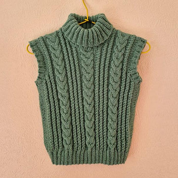 Humpty Sleeveless Polo Neck Top