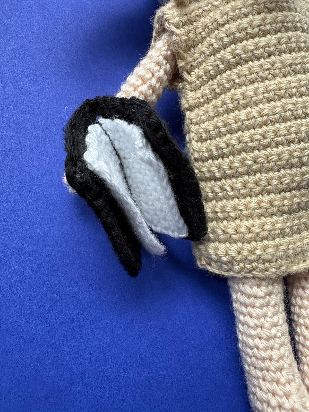 Hard-working elf amigurumi