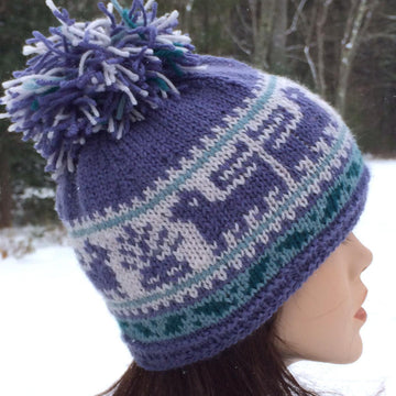 Lion in Winter Hat