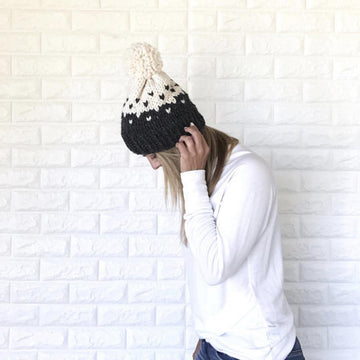 Two Tone Fair Isle Hat Set
