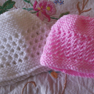 Baby Lace Hats - Premature Early & Newborn-3 months