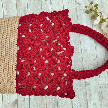 Flower Lace Tote Bag Crochet Pattern