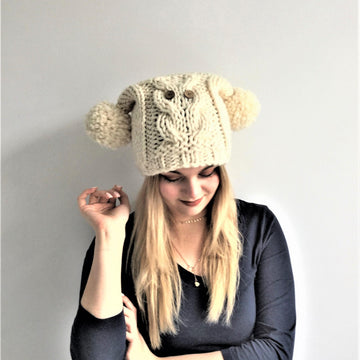 Owl T-bag Hat 2yrs to adult