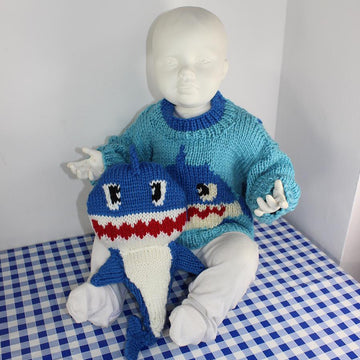 Chunky Baby & Toddler Shark Sweater and Toy