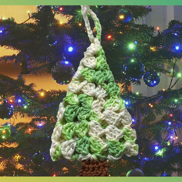 Häkelanleitung Weihnachtsbaum Anhänger