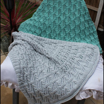 Cables and Lace Blanket