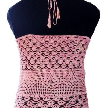 Crochet Pink Blouse
