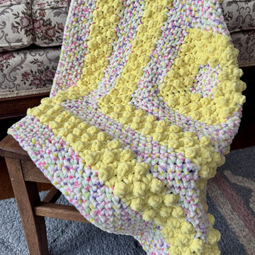 EASY Buttered Popcorn Baby Blanket