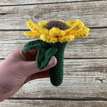 Sunflower Rattle Teething Ring