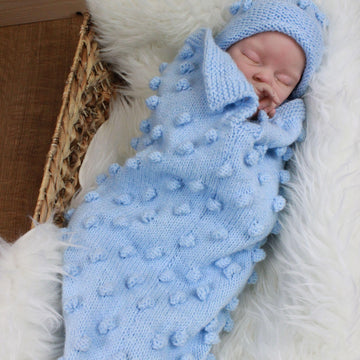 Bobble Cocoon Baby Knitting Pattern #128