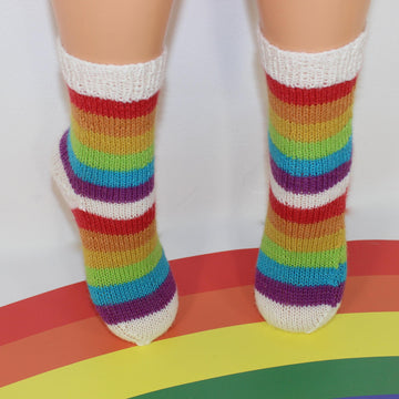 Toddler Simple Rainbow Socks Circular