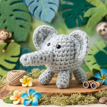 Echo The Elephant | Crochet Amigurumi Stuffed Toy Pattern