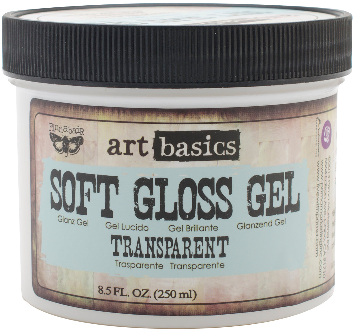 Prima Marketing Finnabair Art Basics Soft Gloss Gel 8.5oz - Transparent