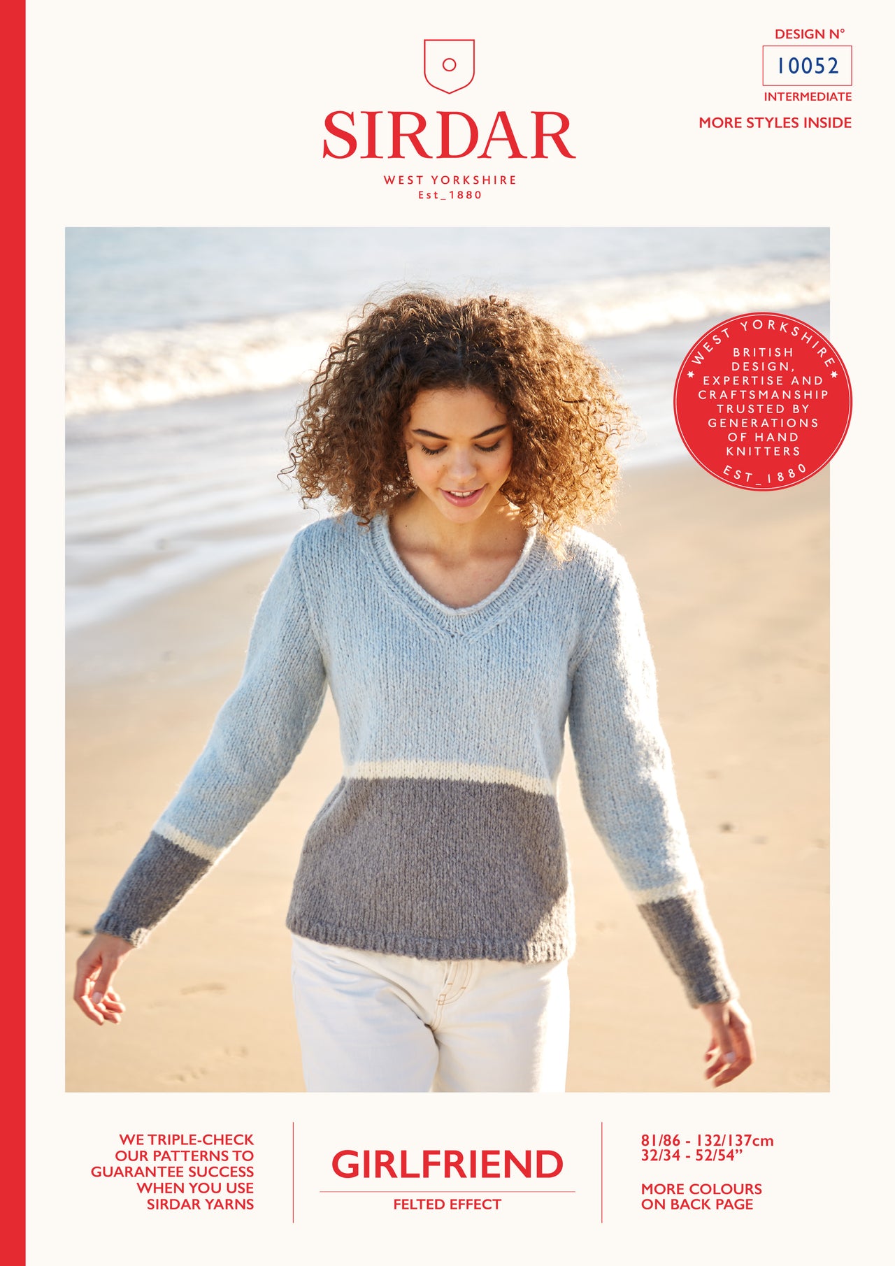Jumper in Sirdar Girlfriend - 10052 - Leaflet