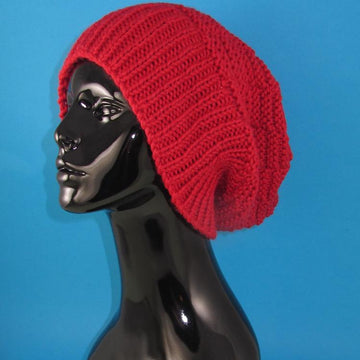 Chunky Basket Stitch Slouch Hat