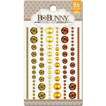 American Crafts BoBunny Double Dot Jewels 86/Pkg - Citrus