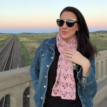 Heart Lace Infinity Scarf