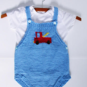 Baby Romper with Fire Truck, 0-2 yrs