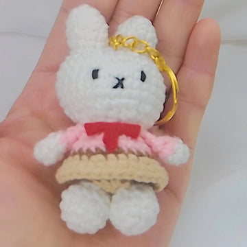 Mini Miffy Bunny Keychain Pattern| Amigurumi Bunny| Beginner Friendly| Cute Keychain Toy PDF