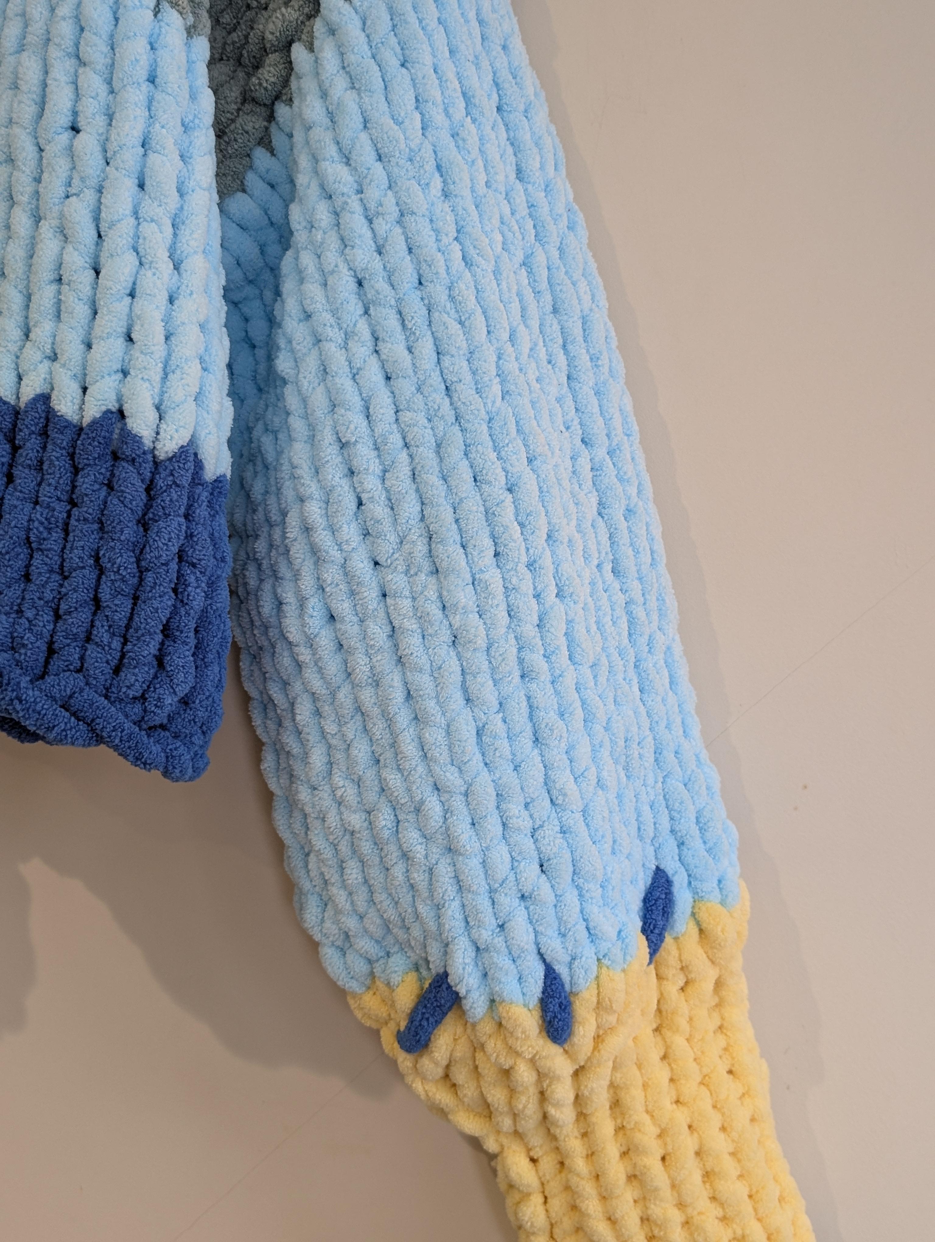 Chunky finger knit cardigan