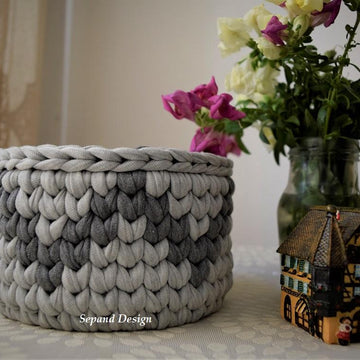 T-shirt yarn basket- N85-En-Fr