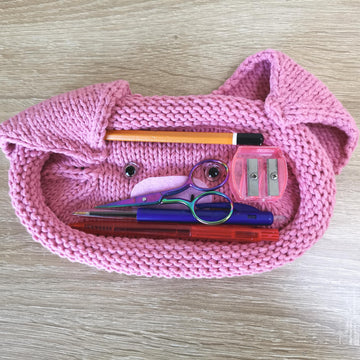 Glasses holder pig oval basket