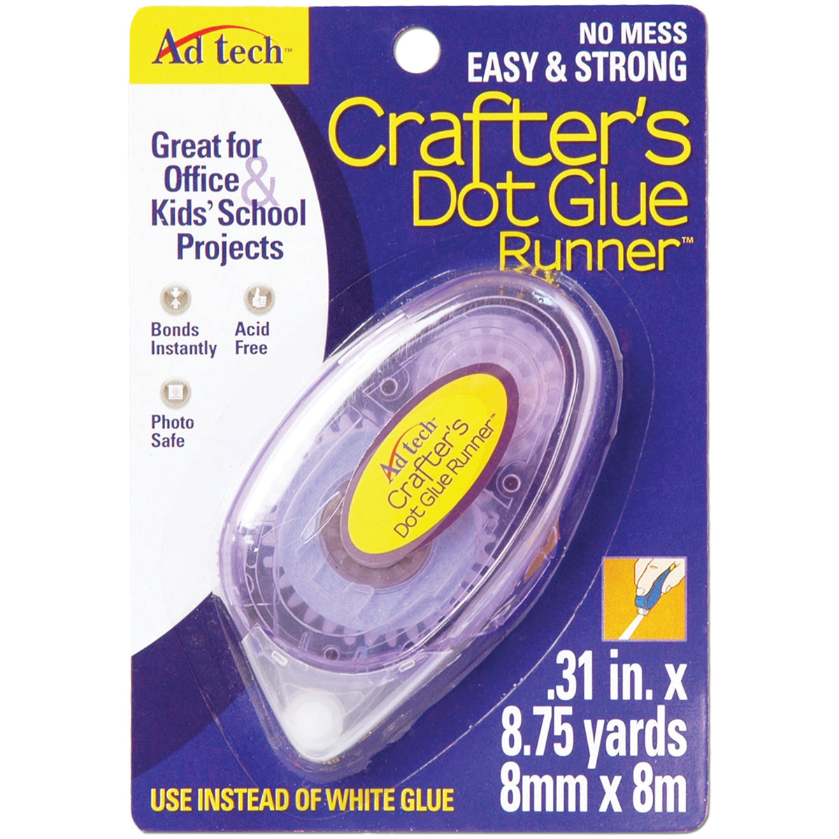 Ad-Tech Crafter's Dot Glue Runner - .31"X315"