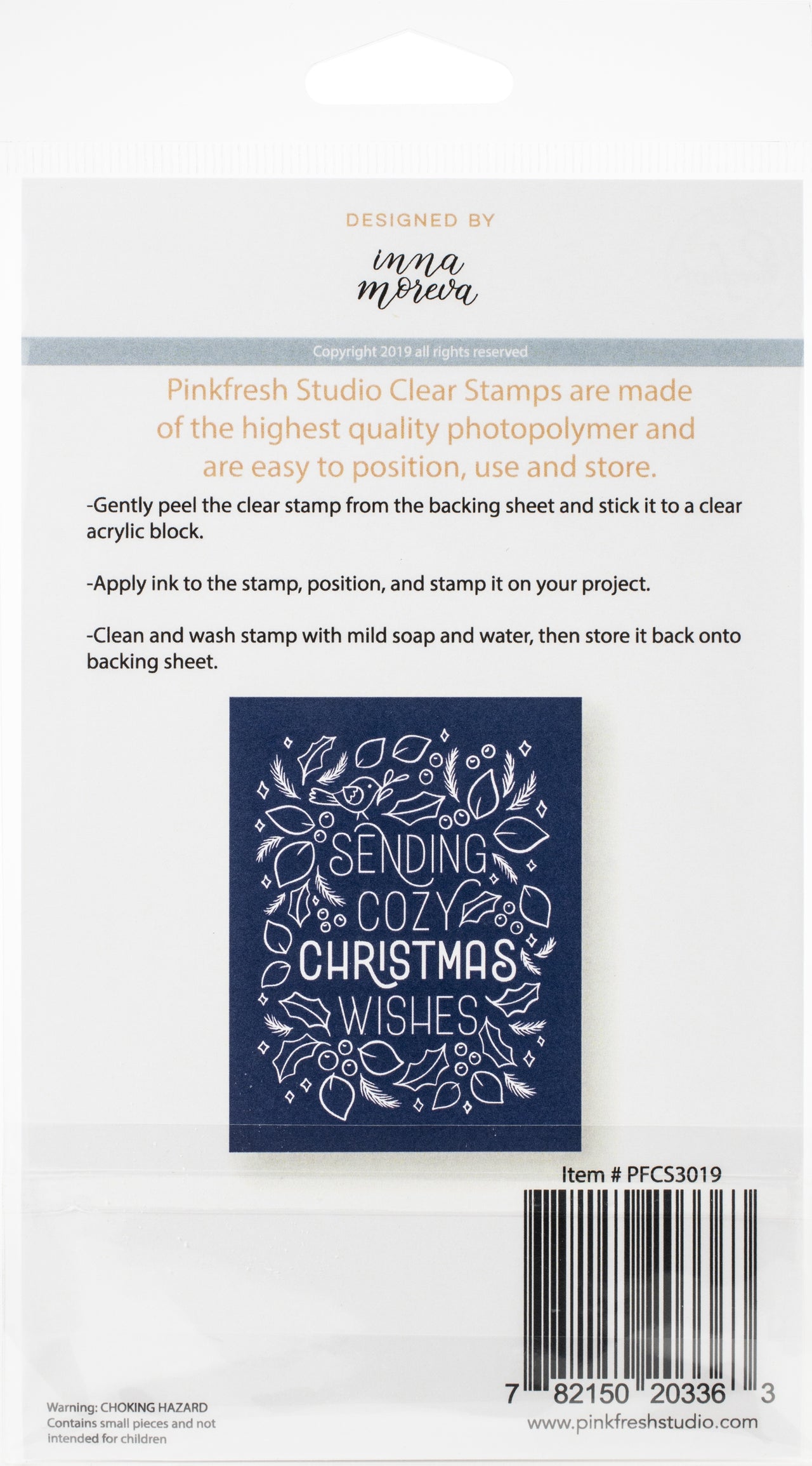 Pinkfresh Studio Clear Stamp Set 4"X6" - Cozy Christmas Wishes