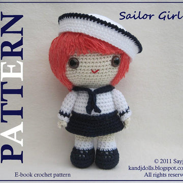 Sailor Girl - PDF Amigurumi doll pattern
