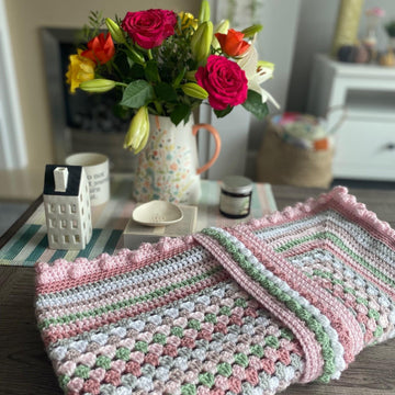 Sweetheart Granny Blanket - Original and Rose Garden Colour Combinations