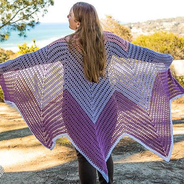 Tulip Chevron Shawl