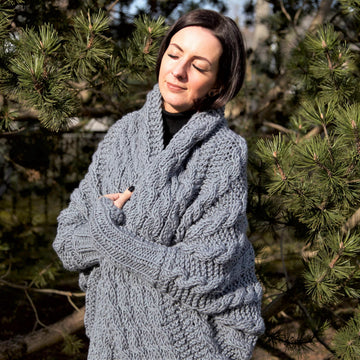 Silver Cocoon Shrug