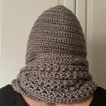 Crochet Hooded Cowl Scarf Pattern: Foxy Hooded Cowl